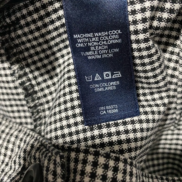 Crazy Horse A Liz Claiborne Co Floral Embroidery Checkered Pants Size 16 - Picture 8 of 9